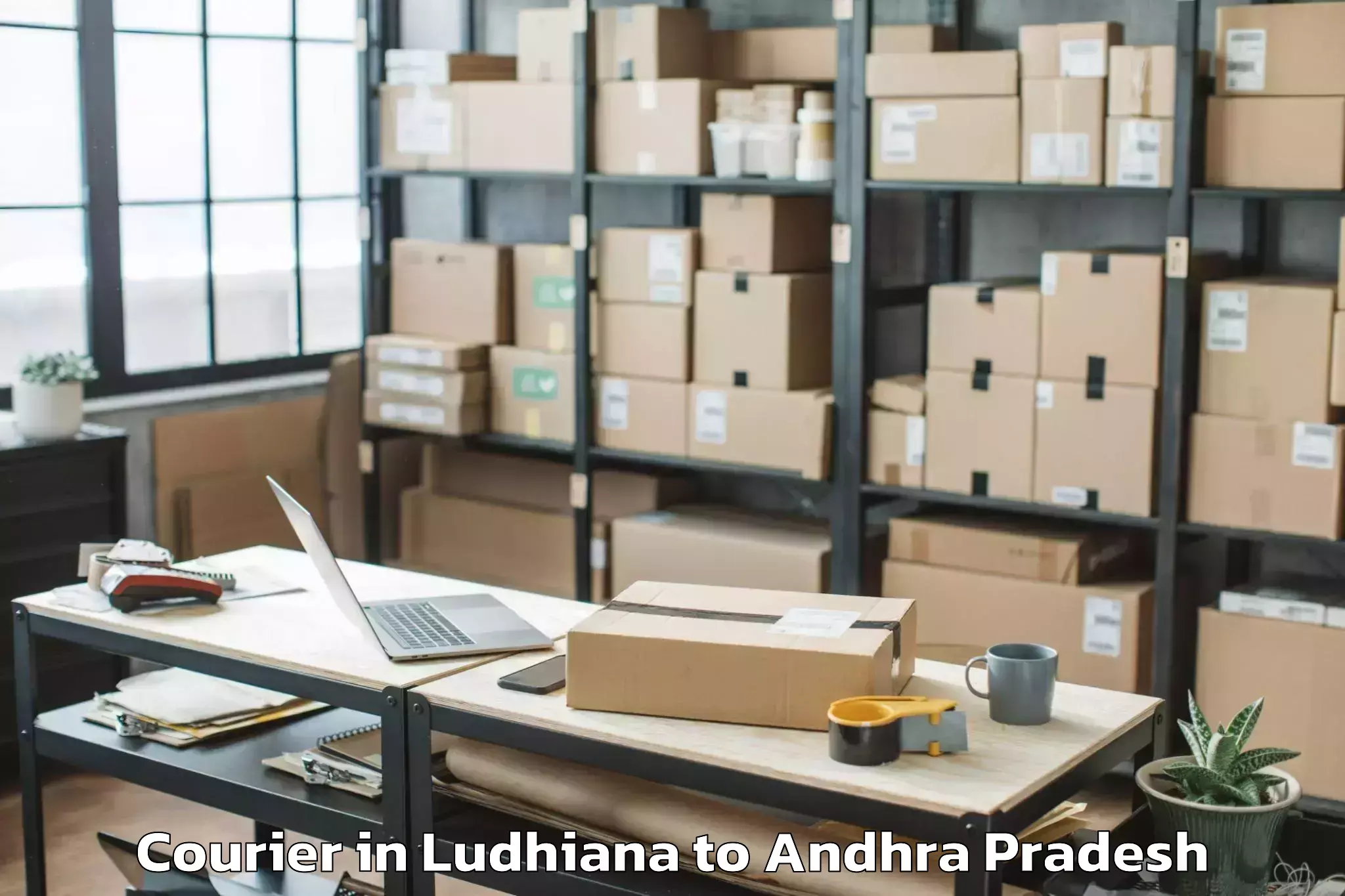 Ludhiana to Dwaraka Tirumala Courier